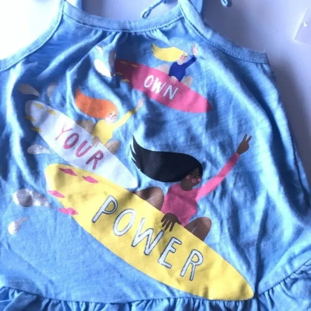 Old Navy Blue Girl’s Knotted Strap Top 12-18M